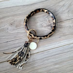 Leopard Key Wristlet